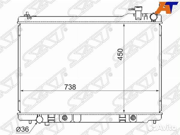 Радиатор infiniti FX45