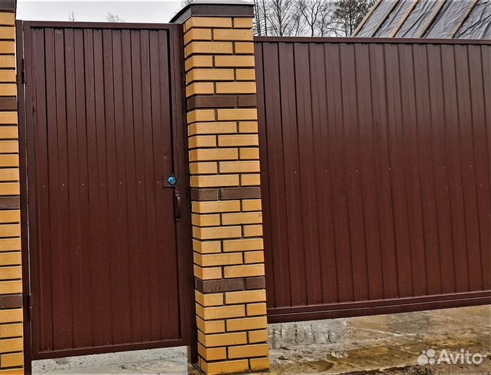 Забор из профнастила
