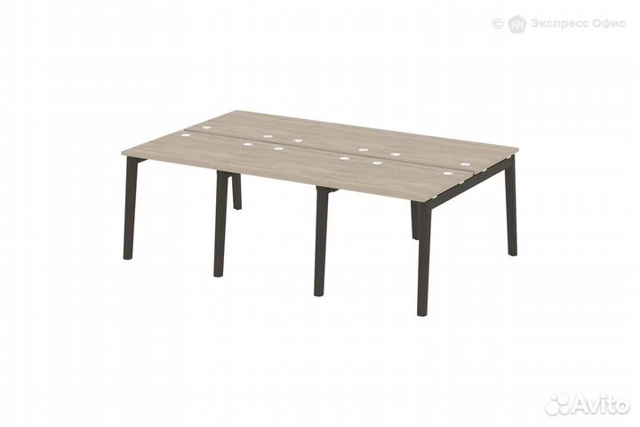 Стол-бенч двойной на деревянных опорах Onix wood O