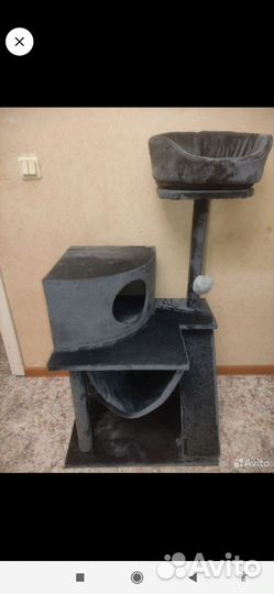 Домик для кошки с когтеточкой большой