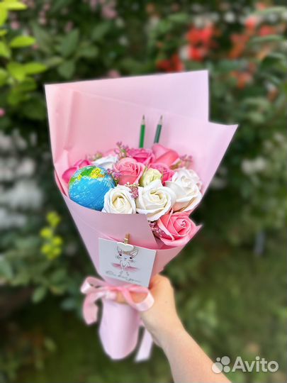 Букеты из мыльных роз для учителя к 1 сентября