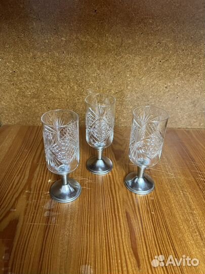 Рюмки хрустальные на ножке СССР