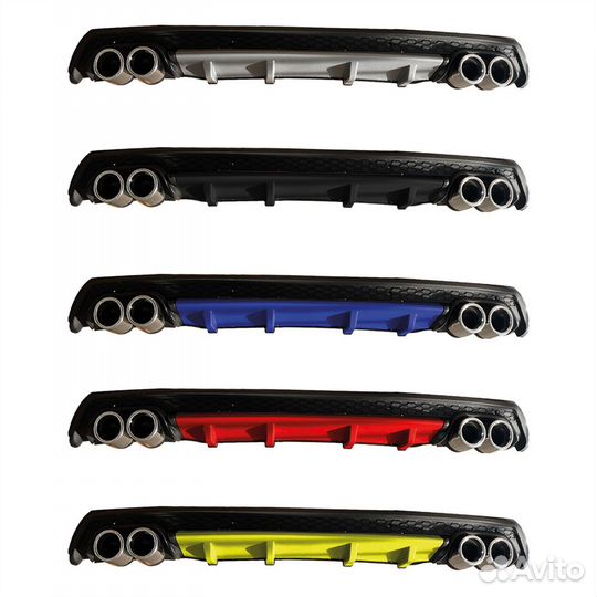 Накладка заднего бампера Hyundai Solaris