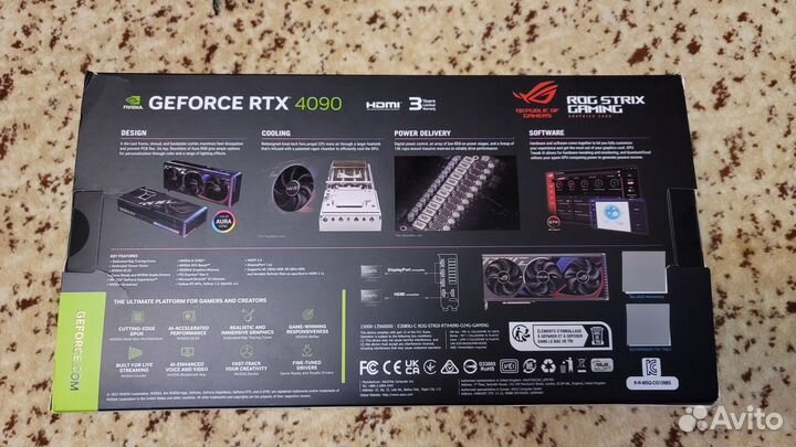 Видеокарта Rtx 4090 Asus Rog Strix 24GB