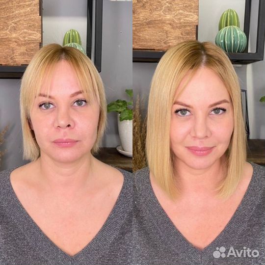 Загущение волос + коррекция волос