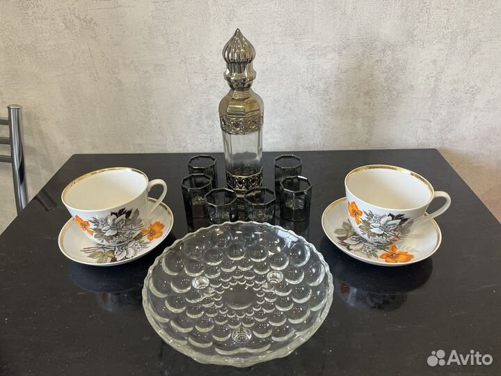 Сервиз хрусталь посуда