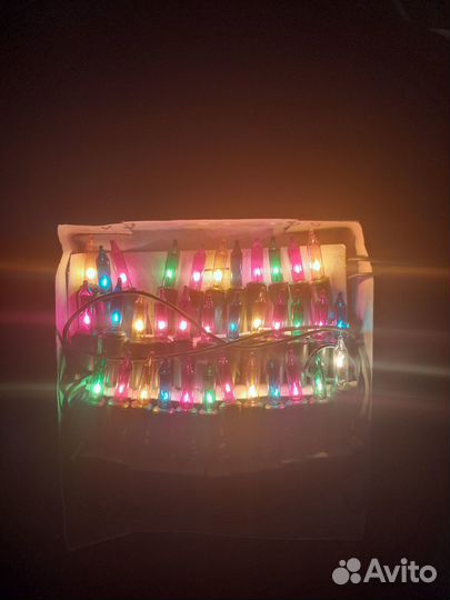 Гирлянда елочная 35 миниатюрных ламп не СССР