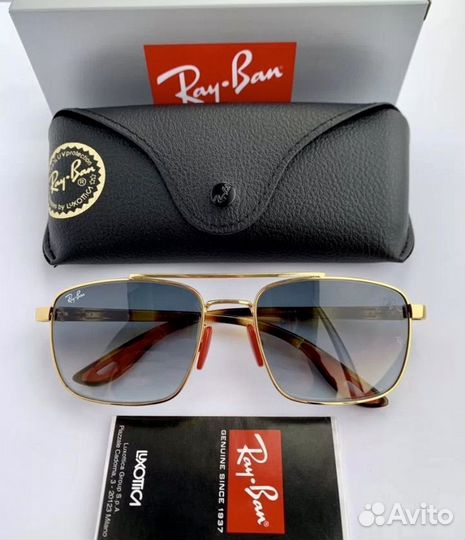 Очки ray ban ferrari пепельные