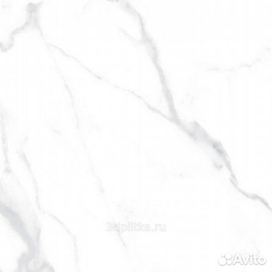 Керамогранит Ceradim Statuario Justice Grey белый 60х60 Матовый