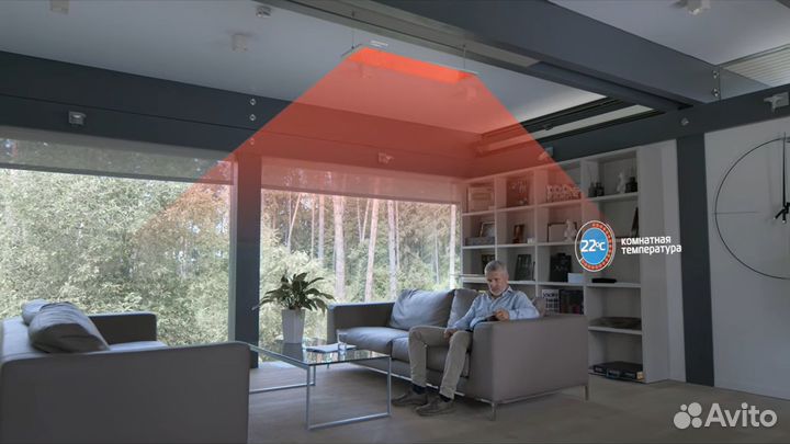 Потолочный ик обогреватель Пион Сrystal13 на 26м2