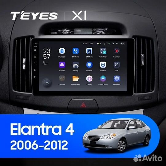 Магнитола Teyes X1 wifi 2/32 Hyundai Elantra 4 HD