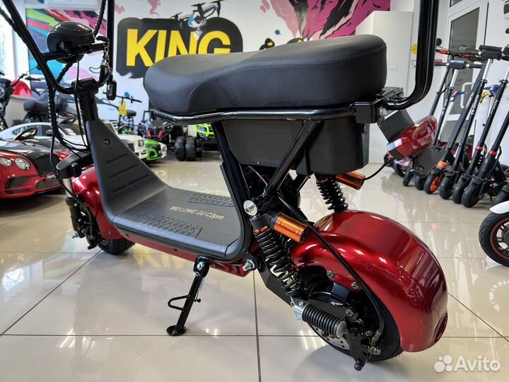 Электроскутер Wolong C2 PRO 1000W 48V 20Ah NEW