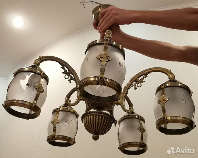 Люстра Reccagni Angelo 4020 L 4020/5 + Бра 4020/1