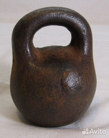 Гиря старинная, гирька На 5 фунтов Чугун №8429