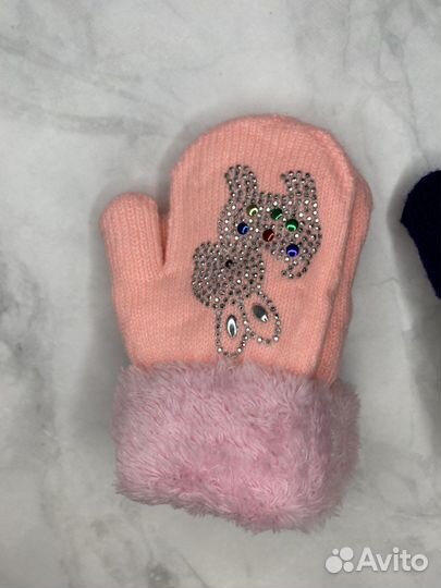 Варежки зимние детские новые