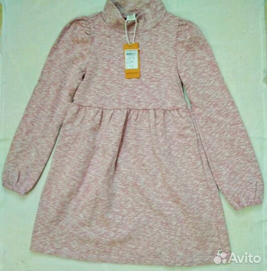 Платье теплое для девочки 140 Дания