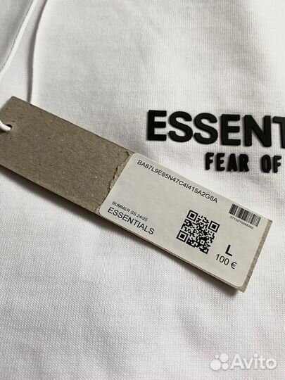 Футболка Essentials Fear of God белая