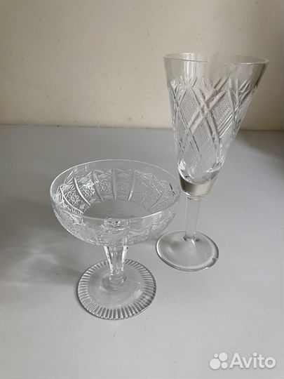 Фужеры хрустальные СССР