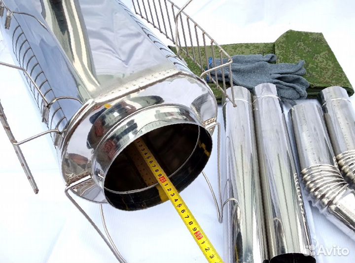 Печь буржуйка Кабанчик на 15 л. с решетками