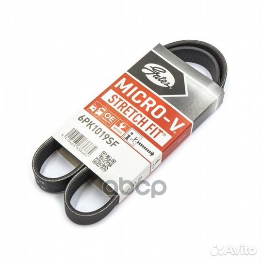 Ремень поликлиновый 6PK1019SF Gates