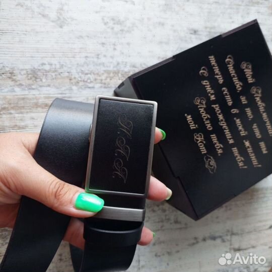 Ремень кожаный - Подарок для мужчин и женщин