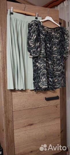 Юбка плиссе миди