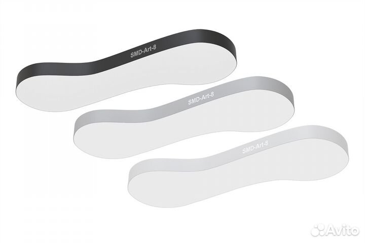 Светодиодная потолочная люстра форма бесконечность