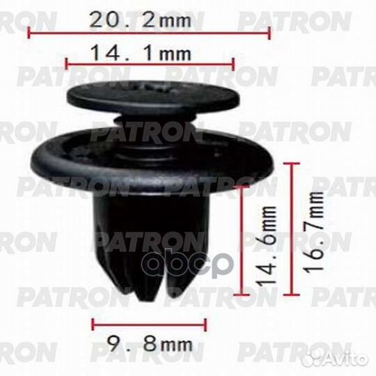 Клипса пластмассовая Acura, Chevrolet, Daewoo