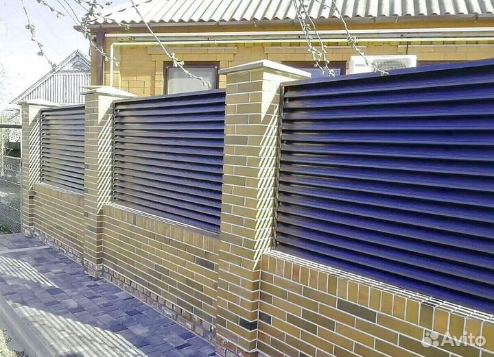 Заборы жалюзи под ключ