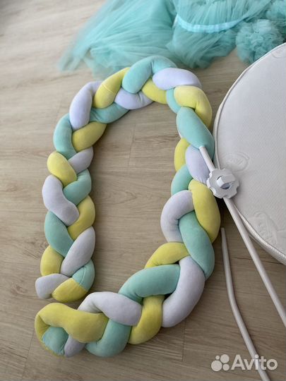 Матрас в кроватку детскую круглую