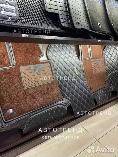 3D коврики из экокожи range rover