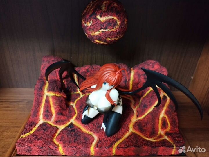 Аниме фигурка Хентай Гарпия 14 см с фоном 20*30