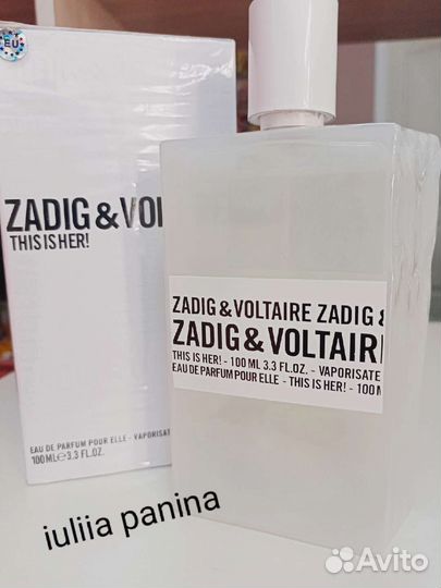 Оригинал Евро Zadig & Voltaire This Is Her100 ml