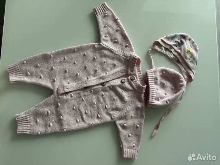 Комбензон вязаный на выписку