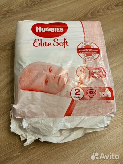 Подгузники huggies elite soft 2