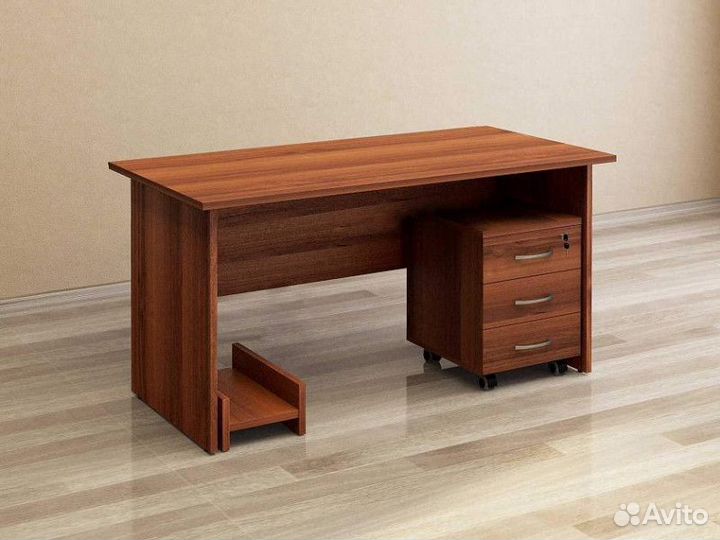 Стол компьютерный с тумбой Альфа 62 263