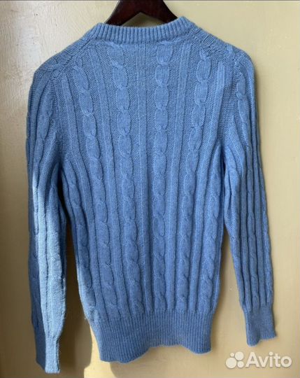 Шерстяной свитер голубой