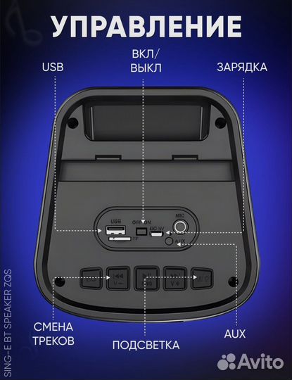 Блютуз колонка zqs4245 / беспроводная акустика