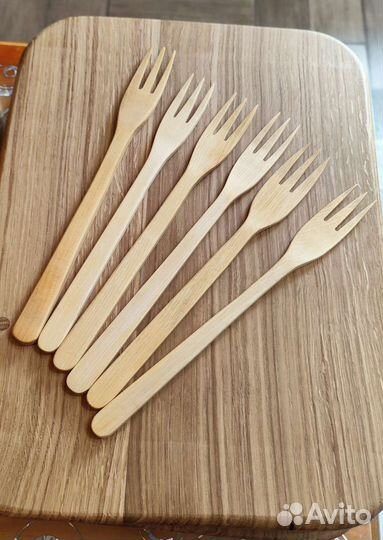 Вилка для салата деревянная