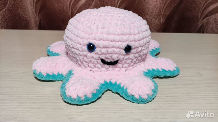 Вязаные игрушки. Осьминог перевертыш