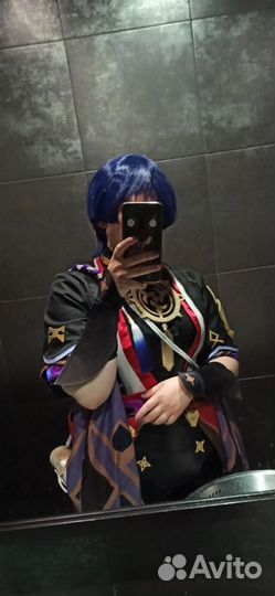 Скарамучча косплей (геншин)