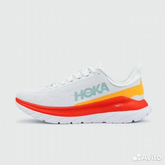 Кроссовки Hoka Mach 4 White Red