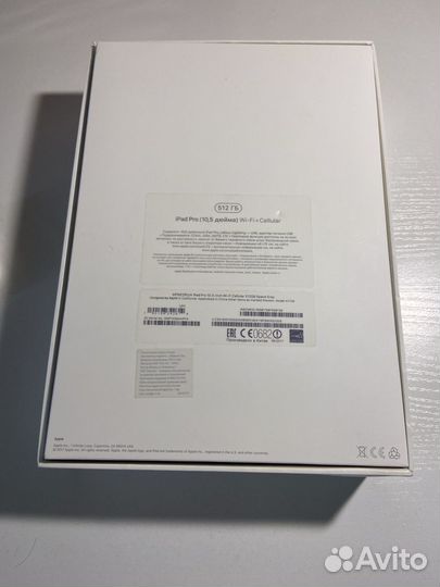 iPad Pro (10,5 дюйма) Wi-Fi+Cellular 512гб
