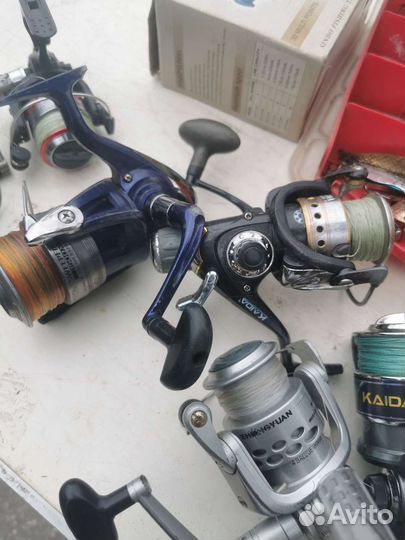 Катушка рыболовная и воблеры