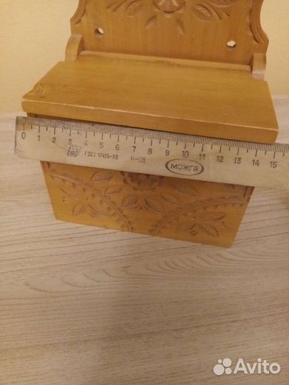 Шкатулка деревянная резная