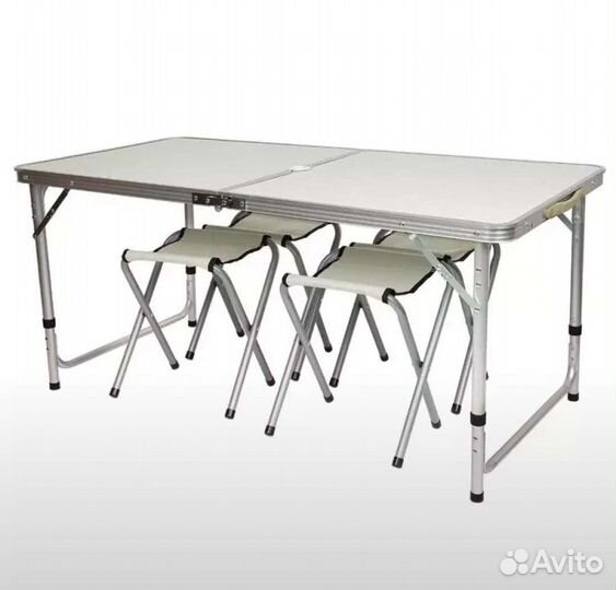 Раскладной стол + 4 стула, туристический набор