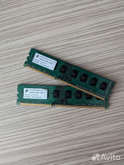 Оперативная память ddr3 2гб/2штуки