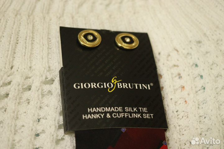 Комплект Галстук+запонки Giorgio Bruttini