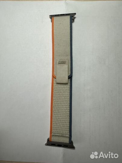 Ремешок apple watch ultra trail loop orange/blue