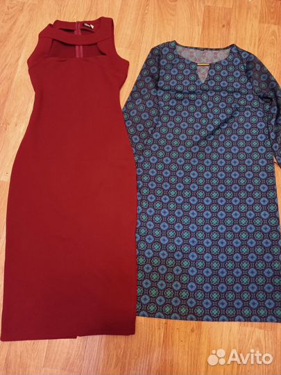 Женские вещи пакетом 42 44р 9 платья, кофта, рубаш